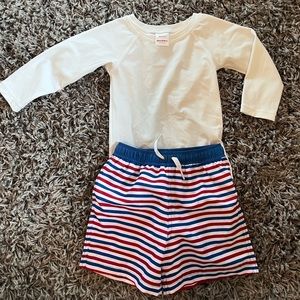 Hanna Andersson Swim Shorts and Rashguard